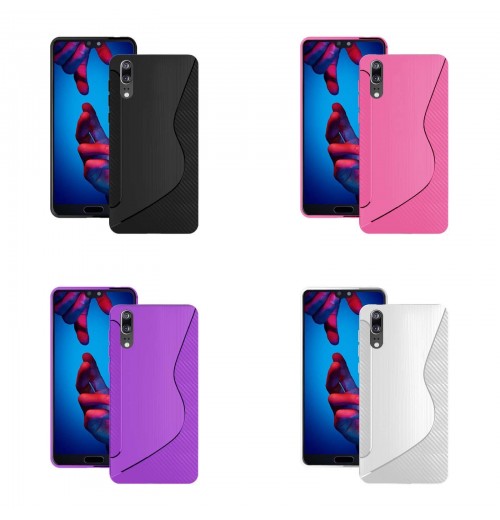 Phone Case for Huawei P20 5. 8 Inch TPU Case Slim Red