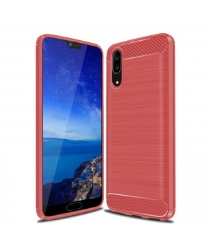 Phone Case for Huawei P20 5. 8 Inch TPU Case Slim Red