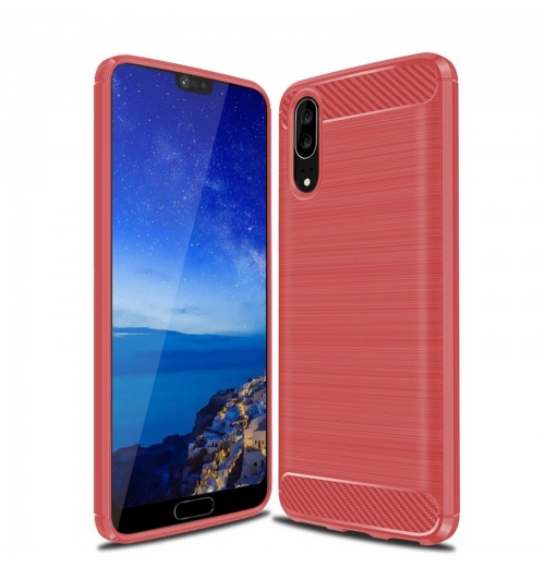 Phone Case for Huawei P20 5. 8 Inch TPU Case Slim Red