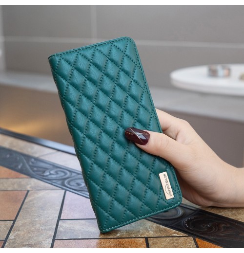 Magnetic Grid Leather Wallet Phone Case For Redmi Note 14 13 12 11 Pro 14C 9A A3