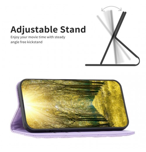 Magnetic Grid Leather Wallet Phone Case For Redmi Note 14 13 12 11 Pro 14C 9A A3