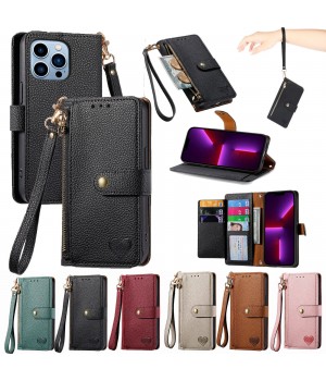 Love Leather Wallet Phone Case For Infinix Hot 50 Note 40 30 Tecno Spark 30 20