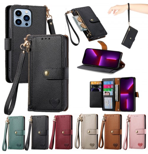 Love Leather Wallet Phone Case For Infinix Hot 50 Note 40 30 Tecno Spark 30 20