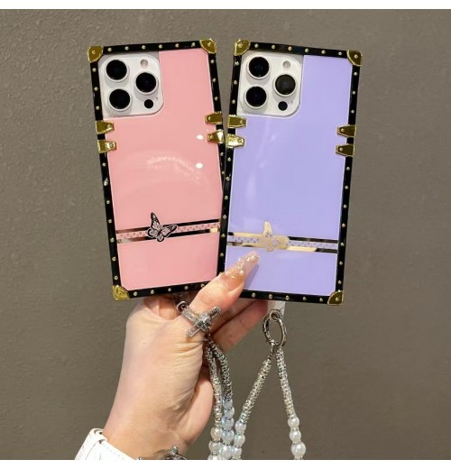 Rectangle Butterfly Phone Case For Xiaomi POCO X7 X6 Redmi Note 10 11 12 13 14
