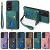 Strap Card Slot Phone Case For Huawei Nova 14 13 12 Honor 400 300 200 100 90 50