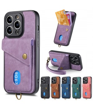 Strap Card Slot Phone Case For Huawei Nova 14 13 12 Honor 400 300 200 100 90 50