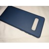 Soft Matte TPU Silicone Phone Case Cover Samsung S10 Dark Blue