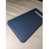 Soft Matte TPU Silicone Phone Case Cover Samsung S10 Dark Blue
