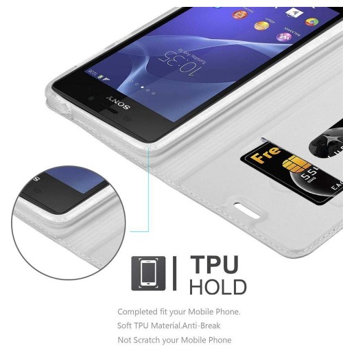 Case for Sony Xperia M2 Phone Cover Protection Stand Wallet Magnetic