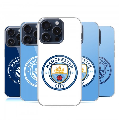 OFFICIAL MANCHESTER CITY MAN CITY FC BADGE BACK CASE FOR APPLE iPHONE PHONES