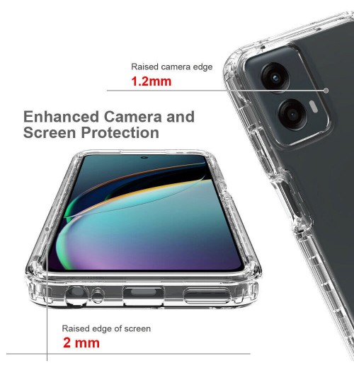 For Motorola Moto G Play Power Edge 40 G85 S50 Clear Shock absoption Phone Case