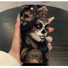 Gothic Girl/Day Of The Dead Design Print Phone Case For IPhone/Samsung