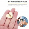 12Pcs Mobile Phone Case Self-adhesive Buckles Phone Cover Buckle DIY Decor
