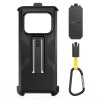 For Ulefone Armor 25T Pro Ulefone Back Clip Phone Case with Carabiner Black