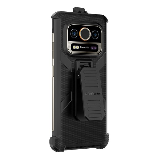 For Ulefone Armor 25T Pro Ulefone Back Clip Phone Case with Carabiner Black