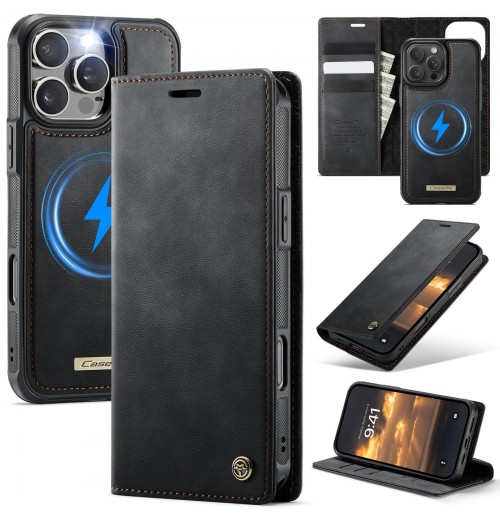 Caseme Magnetic Leather Wallet Phone Case for Samsung S25 S24 S23 A56 A35 S22