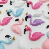 50 PCS Diy Phone Case Decor Resin Accessories Charms for Flamingo Ornaments