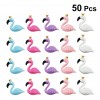 50 PCS Diy Phone Case Decor Resin Accessories Charms for Flamingo Ornaments