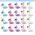 50 PCS Diy Phone Case Decor Resin Accessories Charms for Flamingo Ornaments