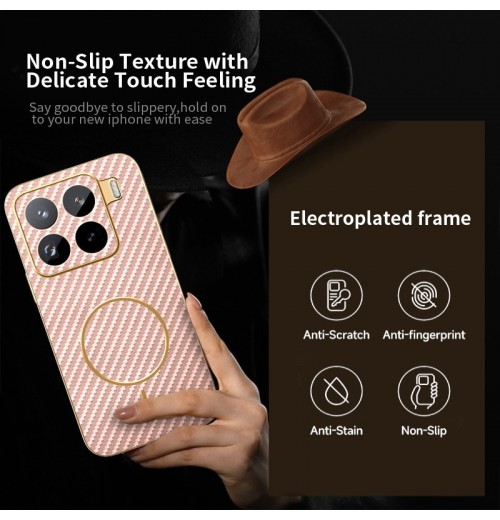 For Xiaomi 17 15 15T Redmi 15 15C A5 13 Carbon Fiber Shockproof Phone Case Cover