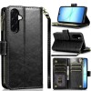 For Galaxy A17 5G Faux leather Case Wallet Card ID Zipper Money Holder Cover