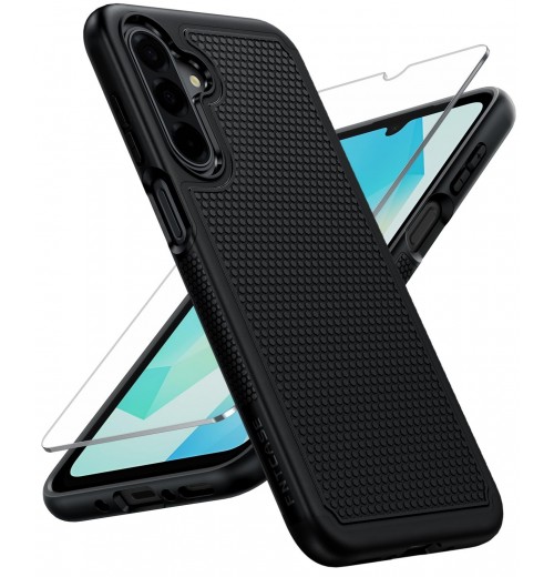 FNTCASE for Galaxy A17/A16 5G Phone Case - Samsung A17/A16, Black