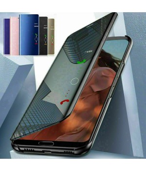 Flip Stand Luxury Mirror View Phone Case For Huawei P Smart Z P30 P20 Nova 5T