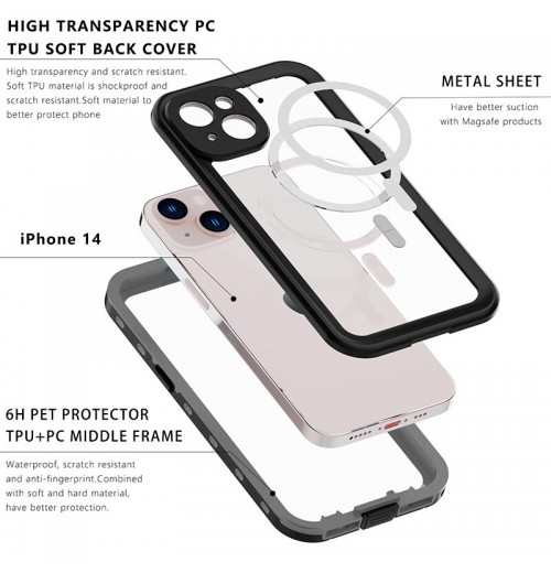 360° Waterproof Case Shockproof Outdoor Protective Cover For iPhone 15 14 13 Pro Max