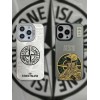 Stone Logo Silicone Case For iPhone 16 15 14 13 12 11 Plus Pro Max Case Bags