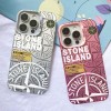 Stone Logo Silicone Case For iPhone 16 15 14 13 12 11 Plus Pro Max Case Bags