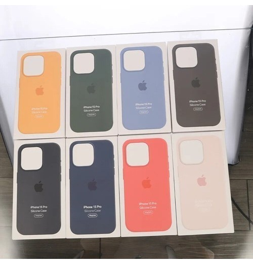 Silicone Phone Case with MagSafe Case For iPhone 15 Pro 15 Plus 15 Pro Max