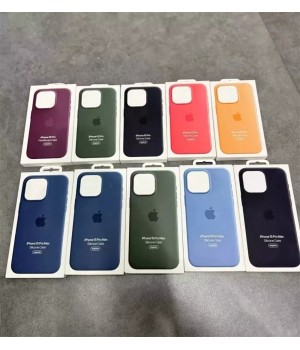 Silicone Phone Case with MagSafe Case For iPhone 15 Pro 15 Plus 15 Pro Max